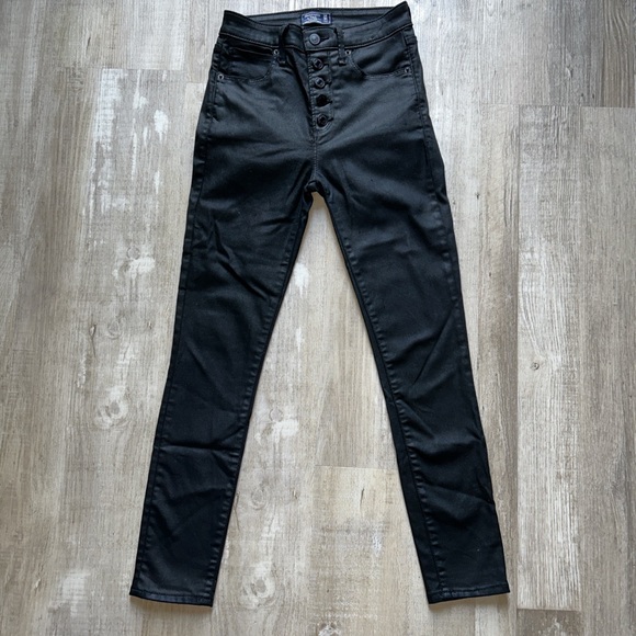 Abercrombie and Fitch high waisted wax pants - Picture 2 of 3